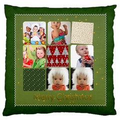 merry christmas, happy new year, xmas - Large Cushion Case (One Side)