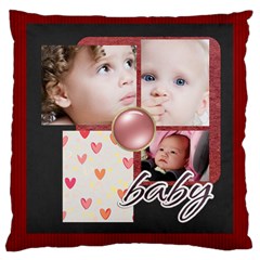 love, kids, happy, fun, family, holiday - Large Cushion Case (One Side)