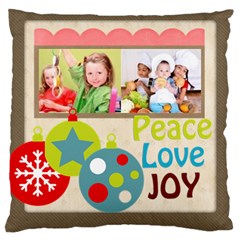 merry christmas, happy new year, xmas - Large Cushion Case (One Side)