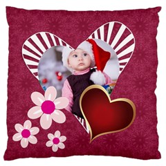 merry christmas, happy new year, xmas (5 styles) - Large Cushion Case (One Side)