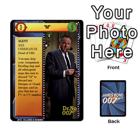 Queen James Bond Ccg 2012: Villains And Women Part Front - SpadeQ