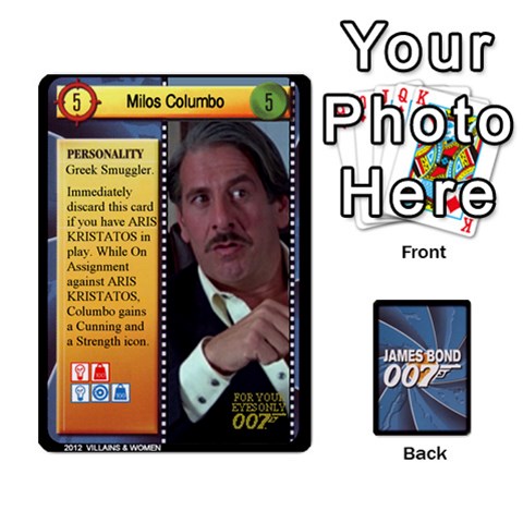 James Bond Ccg 2012: Villains And Women Part Front - Heart2