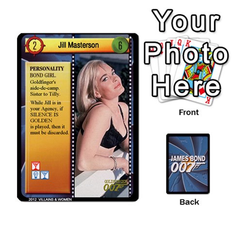 James Bond Ccg 2012: Villains And Women Part Front - Spade4
