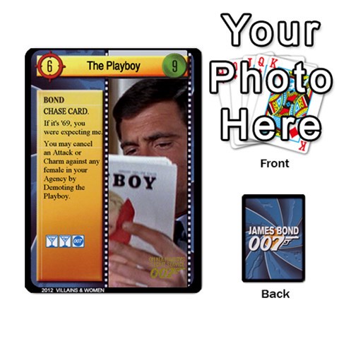 Jack James Bond Ccg 2012: Villains And Women Part Front - HeartJ