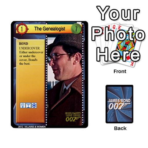 Queen James Bond Ccg 2012: Villains And Women Part Front - HeartQ