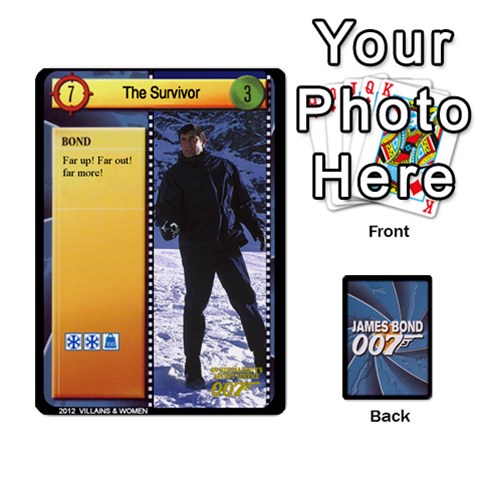 Ace James Bond Ccg 2012: Villains And Women Part Front - HeartA