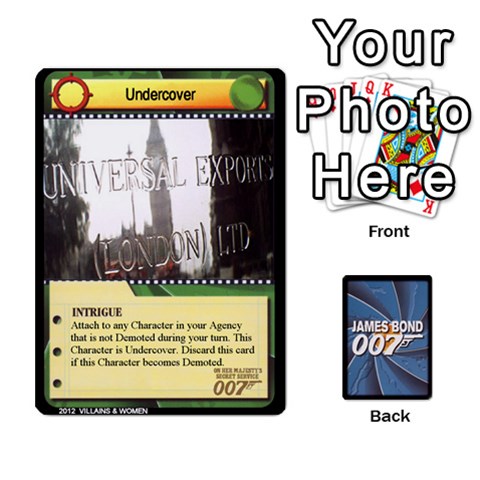 James Bond Ccg 2012: Villains And Women Part Front - Diamond5