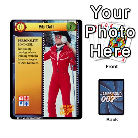 James Bond Ccg 2012: Villains And Women Part Front - Spade5