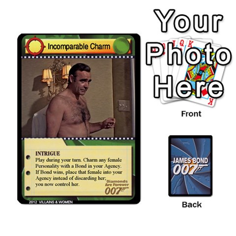 James Bond Ccg 2012: Villains And Women Part Front - Diamond6