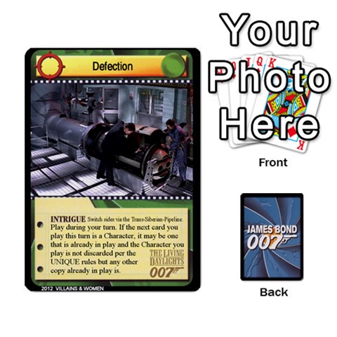 James Bond Ccg 2012: Villains And Women Part Front - Diamond8
