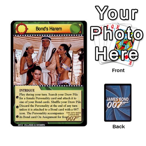 James Bond Ccg 2012: Villains And Women Part Front - Diamond10