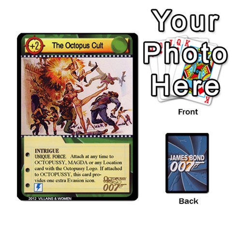 King James Bond Ccg 2012: Villains And Women Part Front - DiamondK