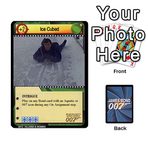 Ace James Bond Ccg 2012: Villains And Women Part Front - DiamondA