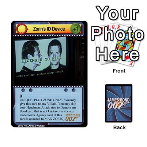 James Bond Ccg 2012: Villains And Women Part Front - Club2