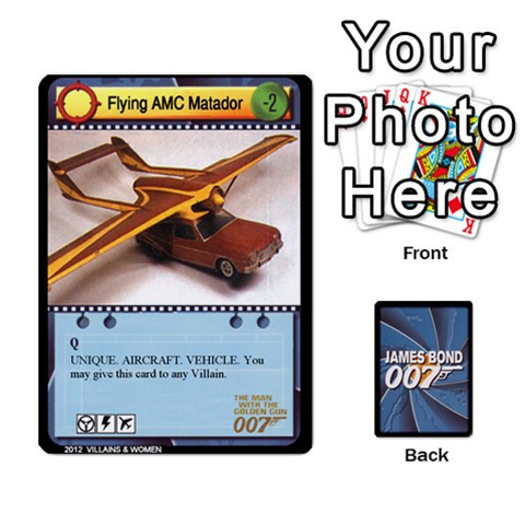King James Bond Ccg 2012: Villains And Women Part Front - ClubK