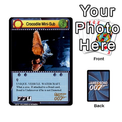 Ace James Bond Ccg 2012: Villains And Women Part Front - ClubA
