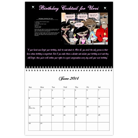 Cocktail Calendar 2013 Jun 2014