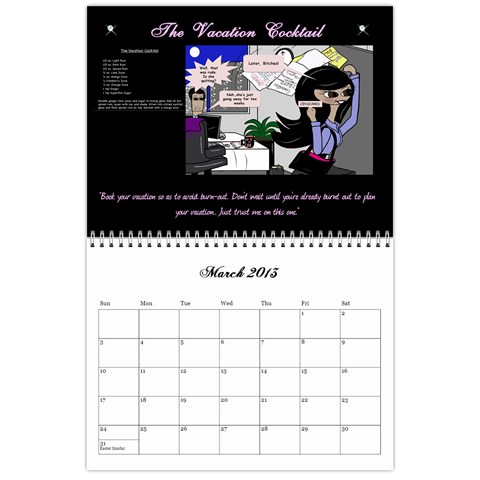 Cocktail Calendar 2013 Mar 2013
