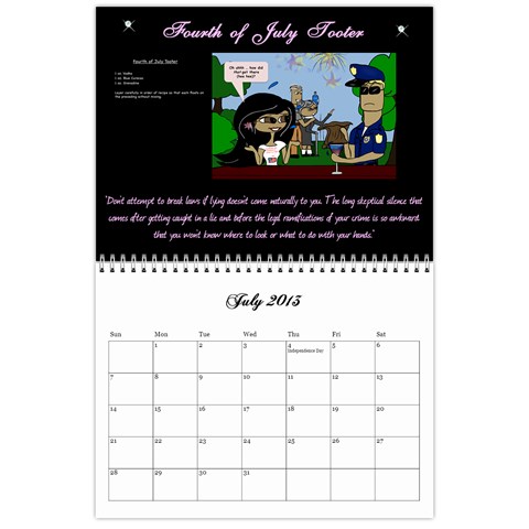 Cocktail Calendar 2013 Jul 2013