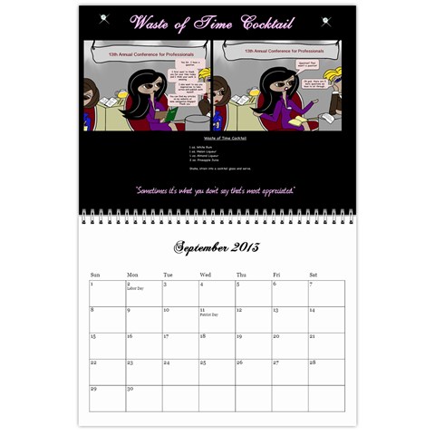 Cocktail Calendar 2013 Sep 2013