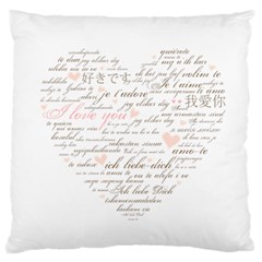 love - Large Cushion Case (One Side)