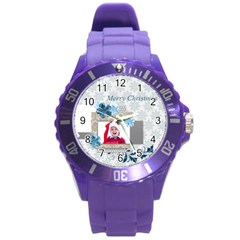 MERRY CHRISTMAS - Round Plastic Sport Watch (L)