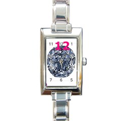 almost diamond - Rectangle Italian Charm Watch