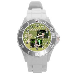 green power - Round Plastic Sport Watch (L)