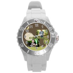 green of kids - Round Plastic Sport Watch (L) green of kids - Round Plastic Sport Watch (L)