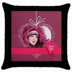 love, valentine (5 styles) - Throw Pillow Case (Black) love, valentine (5 styles) - Throw Pillow Case (Black)