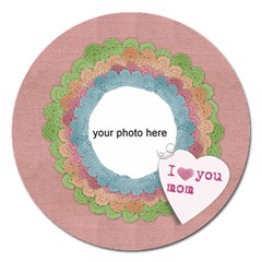 I love you mom magnet - Magnet 5  (Round)