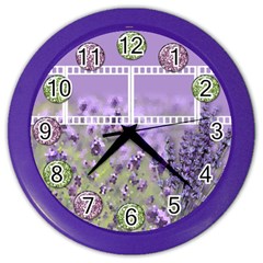 Lavender And Purple Clock