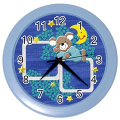 Sweet dreams my little boy Blue Clock - Color Wall Clock