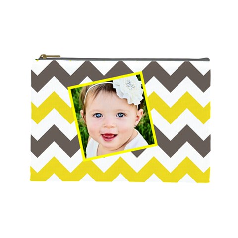 Chevron Yellow Brown By Danielle Christiansen Front