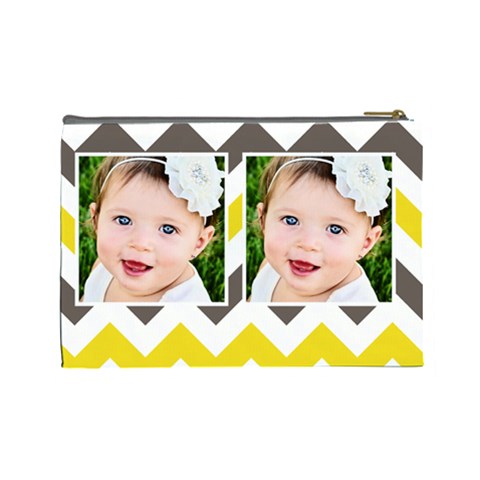 Chevron Yellow Brown By Danielle Christiansen Back