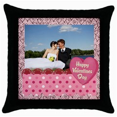 love - Throw Pillow Case (Black)