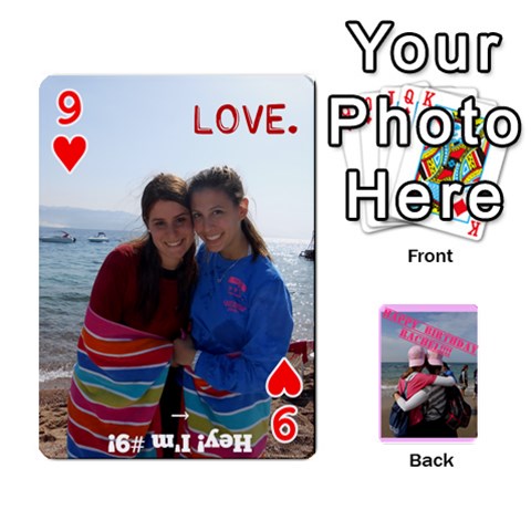 Rachel s Deck Of Cards By Ayelet Front - Heart9