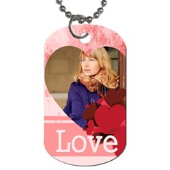love - Dog Tag (One Side)