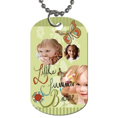 kids, love, happy, play, fun, child - Dog Tag (Two Sides)