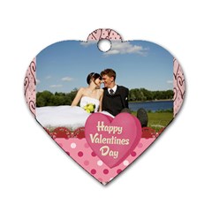 kids, love, happy, play, fun, child - Dog Tag Heart (One Side)