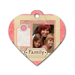 kids, love, happy, play, fun, child - Dog Tag Heart (One Side)