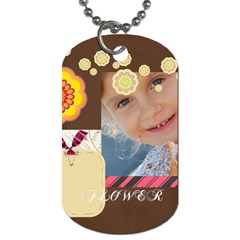 kids flower - Dog Tag (Two Sides)