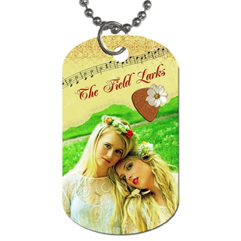 The Field Larks Dog Tag (2 Sides) By Pat Kirby Front