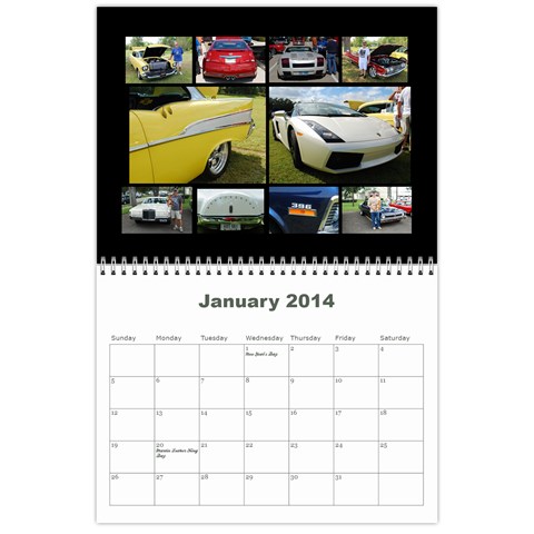 2013 Calendar Mod2 By J  Richardson Jan 2014