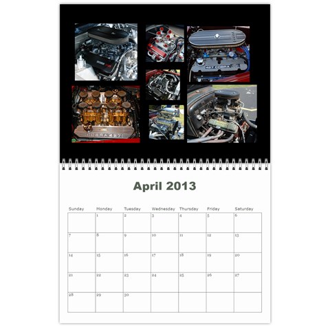 2013 Calendar Mod2 By J  Richardson Apr 2013