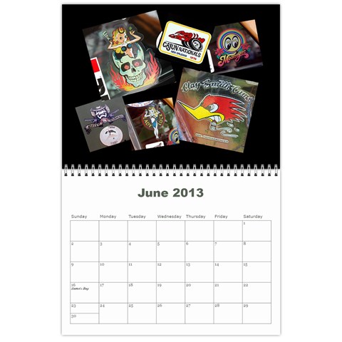 2013 Calendar Mod2 By J  Richardson Jun 2013