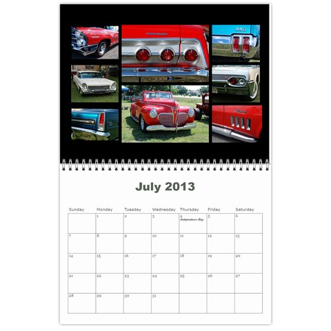 2013 Calendar Mod2 By J  Richardson Jul 2013