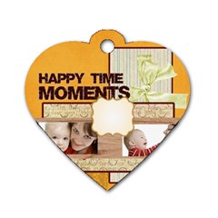 mothers love, mon, happy, family, heart,flower - Dog Tag Heart (One Side) mothers love, mon, happy, family, heart,flower - Dog Tag Heart (One Side)