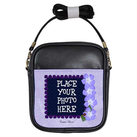 Purple Lady Bug Girl Sling Bag By Chere s Creations Front