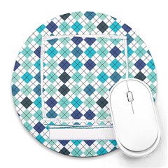 For Him Round Mousepad - Collage Round Mousepad